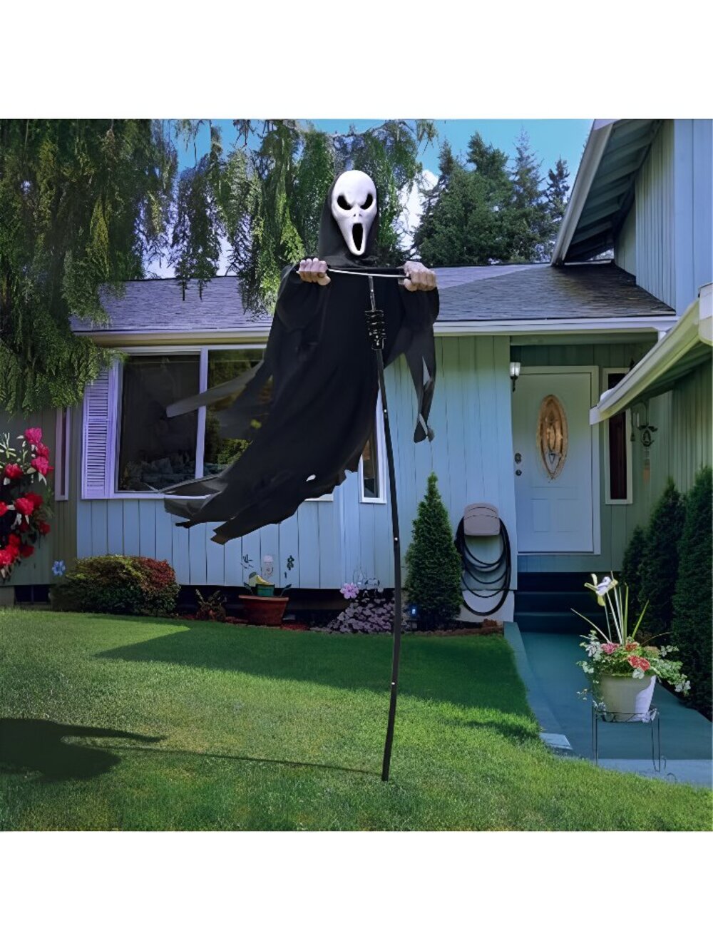 Halloween Scarecrow Ghost Outdoor Decorations, 7.5Ft Halloween